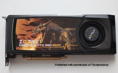 Лот: 2975389. Фото: 1. ZOTAC GeForce GTX580 AMP!. Видеокарты