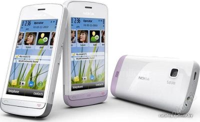 Лот: 1857011. Фото: 1. Nokia C5-03 Белый!!! Отличное... Смартфоны