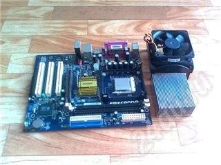 Лот: 333685. Фото: 1. Материнская плата+процессор celeron2... Материнские платы
