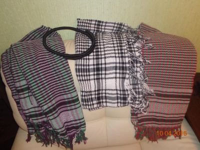Лот: 5386060. Фото: 1. египетская арафатка - 3 шт + одно... Накидки, шали, палантины
