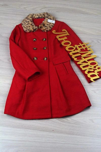 Лот: 10196273. Фото: 1. Пальто George. Красное. 11-12... Верхняя одежда