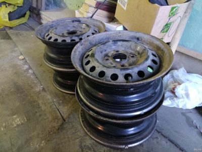 Лот: 13572728. Фото: 1. Диски (штамповка) с Toyota Corolla... Диски