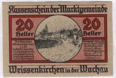 Лот: 1416843. Фото: 1. Австрия. Нотгельд. 20 геллер 1920г... Германия и Австрия