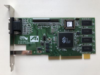 Лот: 25107185. Фото: 1. AGP 4Mb ATI Rage 3D Ретро. Видеокарты