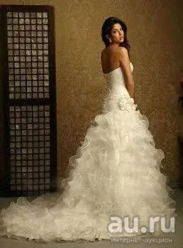 Лот: 13380577. Фото: 1. Свадебное платье со шлейфом размер... Свадебные платья