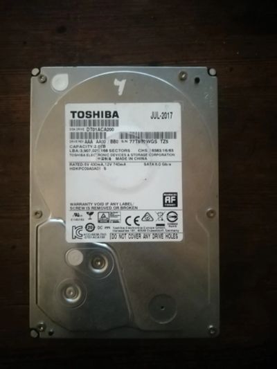 Лот: 24891607. Фото: 1. Жесткий диск 2tb. Жёсткие диски (HDD)