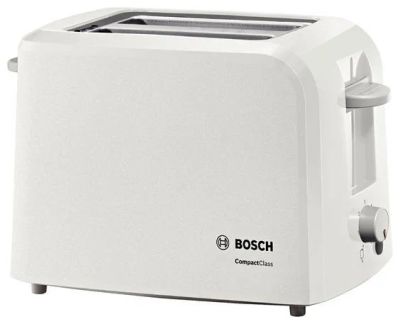 Лот: 4552195. Фото: 1. Тостер Bosch Tat3a011 Белый 980... Кухонная