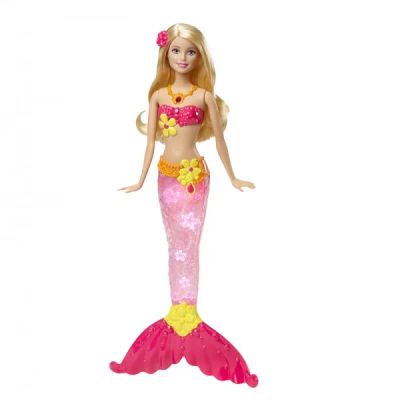Лот: 6664871. Фото: 1. Кукла Barbie Барби Русалка сверкающие... Куклы и аксессуары