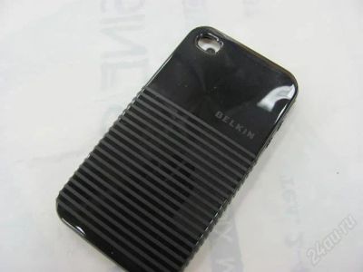 Лот: 1215928. Фото: 1. Чехол iPhone4 Belkin (черный). Чехлы, бамперы
