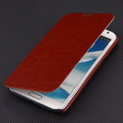 Лот: 3506142. Фото: 1. Кожаный чехол книжка для Samsung... Чехлы, бамперы