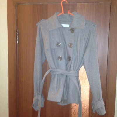 Лот: 8159472. Фото: 1. Пальто 44р песочное возможен обмен. Верхняя одежда