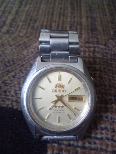 Лот: 6881677. Фото: 1. часы orient cristal 21 jewels. Ремешки, браслеты