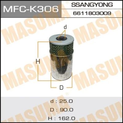 Лот: 18583524. Фото: 1. Фильтр масляный masuma MFC-K306. Двигатель и элементы двигателя