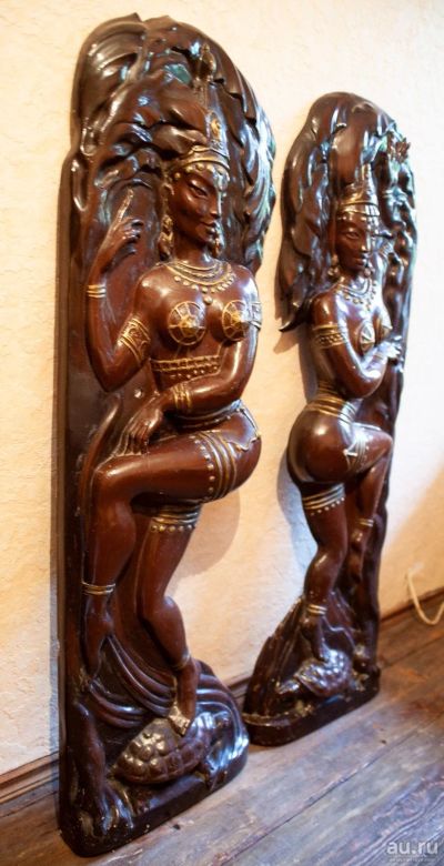 Лот: 18029047. Фото: 1. Статуя апсары (танцующей богини... Произведения
