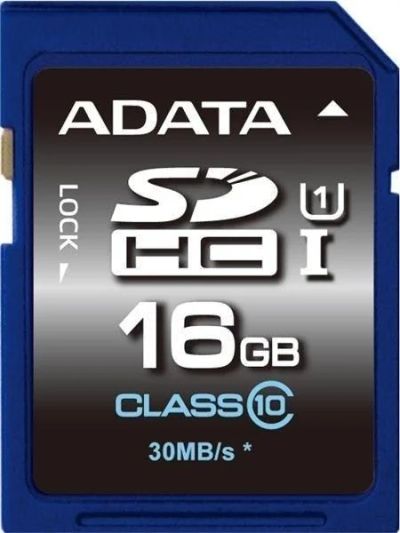 Лот: 4553651. Фото: 1. Карта памяти SDHC 16Gb A-data... Карты памяти