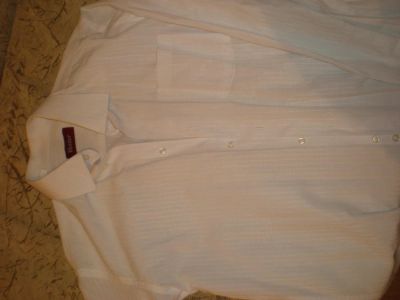 Лот: 5316926. Фото: 1. рубашка белая на подростка лет... Рубашки, блузки, водолазки