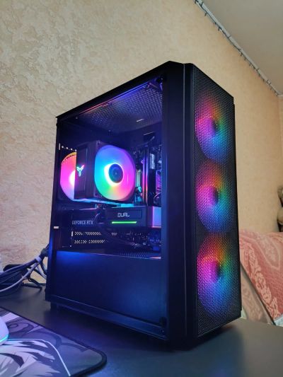 Лот: 25644546. Фото: 1. Игровой Компьютер i5 12400f/RTX... Компьютеры в сборе