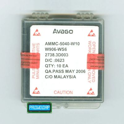 Лот: 24392436. Фото: 1. AMMC-5040-W10 - ВЧ усилитель... Микросхемы
