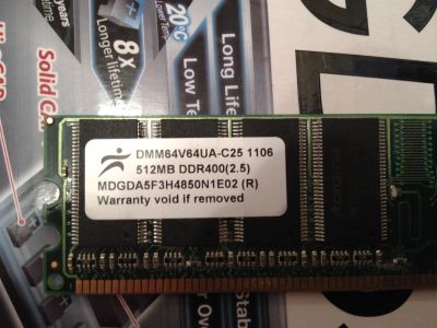 Лот: 3371699. Фото: 1. Digma DMM64v64UA-C25 0806 512MB... Оперативная память