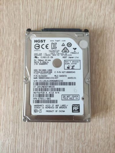 Лот: 17784446. Фото: 1. Жёсткий диск HGST 5K1000-1000... Жёсткие диски (HDD)