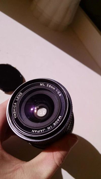 Лот: 10602656. Фото: 1. Yashica Lens ML 28mm 2.8+ переходник... Объективы