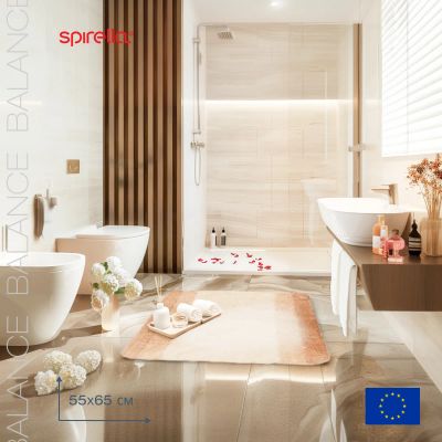 Лот: 24943510. Фото: 1. Коврик для ванной 55x65см Spirella... Аксессуары для ванной