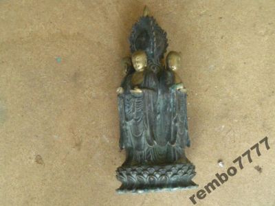 Лот: 5824568. Фото: 1. будда.монах.бронза.20см.камбоджа... Скульптуры