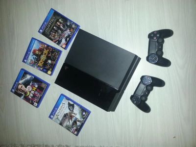 Лот: 3930759. Фото: 1. PlayStation 4 500 Гб + 3 игры... Игровые приставки, консоли