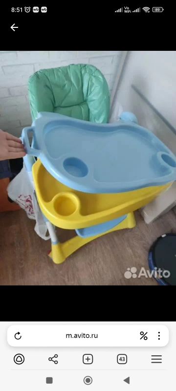 Лот: 25777585. Фото: 1. Стул для кормления. Всё для кормления