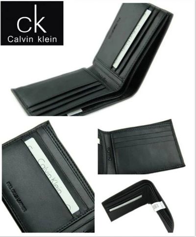 Лот: 3031758. Фото: 1. Бумажник Calvin Klein из натуральной... Бумажники, кошельки, портмоне