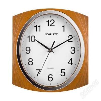 Лот: 2579685. Фото: 1. Настенные часы Scarlett SC-55RB... Часы настенные, настольные