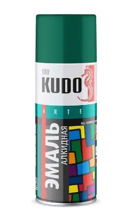 Лот: 22938267. Фото: 1. Эмаль Kudo KU-1007 аэрозольная... Краски, лаки, растворитель
