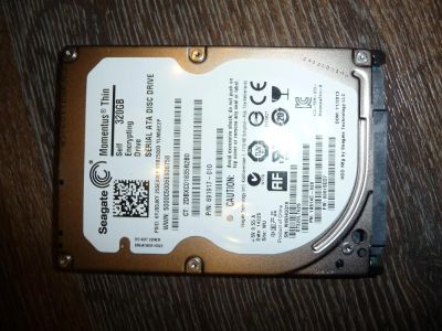 Лот: 7103336. Фото: 1. Жёсткий диск 320GB Seagate Momentus... Жёсткие диски (HDD)