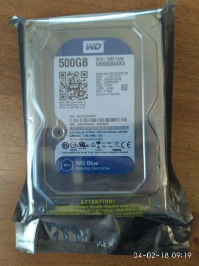 Лот: 10985954. Фото: 1. Жесткий диск 500Гб WD5000AAKX. Жёсткие диски (HDD)
