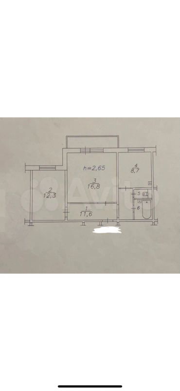 Лот: 21249017. Фото: 1. 2-комнатная квартира в мкр. Северный. Квартиры, студии