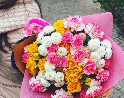 Лот: 7240446. Фото: 1. Сборный букет. Цветы на Щорса... Свежие цветы