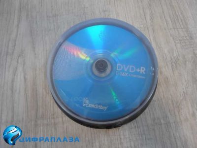 Лот: 20851709. Фото: 1. Диск DVD+R SMARTBUY 4,7GB 16x... CD, DVD, BluRay