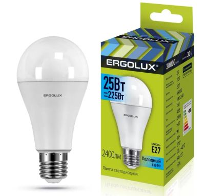 Лот: 20764192. Фото: 1. Лампа 220В LED Ergolux E27 25Вт... Оптика и освещение
