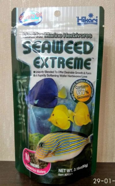 Лот: 10965088. Фото: 1. Корм для морских рыб Hikari Seaweed... Корма