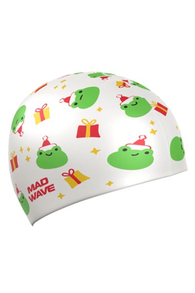 Лот: 25240924. Фото: 1. Силиконовая шапочка Mad Wave Happy... Плавание