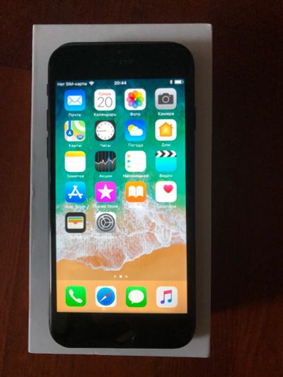 Лот: 11692531. Фото: 1. IPhone 7 128gb Jet Black (A1778... Смартфоны