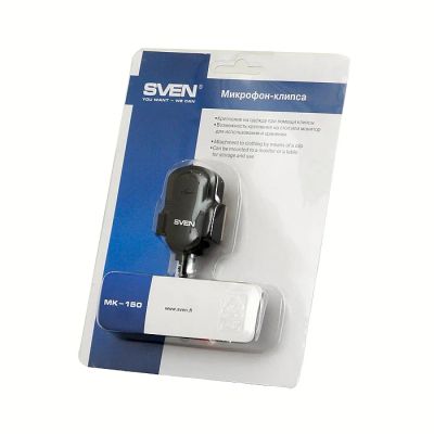 Лот: 6585667. Фото: 1. Микрофон-клипса SVEN MK-150. Цвет... Акустические системы