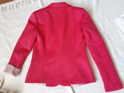 Лот: 17344374. Фото: 1. Розовый жакет Zara. Р-р 42-44. Пиджаки, жакеты, жилеты
