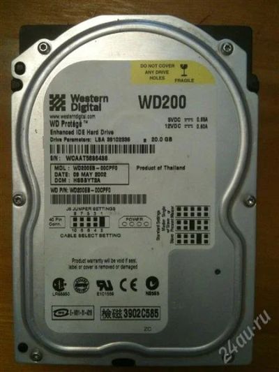 Лот: 1408797. Фото: 1. Жесткий диск WD200. Жёсткие диски (HDD)