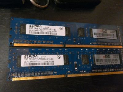 Лот: 9392599. Фото: 1. Брендовая оперативка HP 3gb (2... Оперативная память