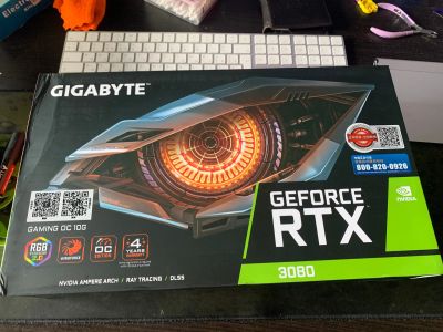 Лот: 19414622. Фото: 1. 10GB 3080 Gigabyte Gaming OC новая... Видеокарты