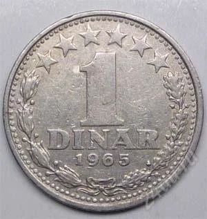 Лот: 1436294. Фото: 1. Югославия. 1 динар 1965г. (3-1... Европа