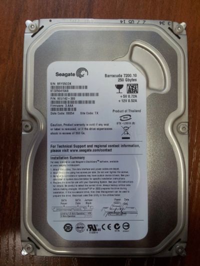 Лот: 12703586. Фото: 1. Жесткий диск Seagate Barracuda... Жёсткие диски