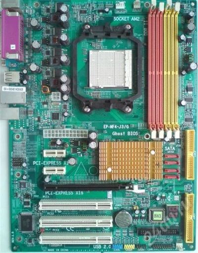 Лот: 409896. Фото: 1. Мать socket AM2 Epox EP-MF4-J3... Материнские платы