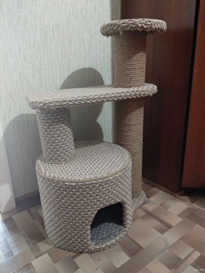 Лот: 13402622. Фото: 1. Домик для кошек. Домики, переноски, клетки, когтеточки